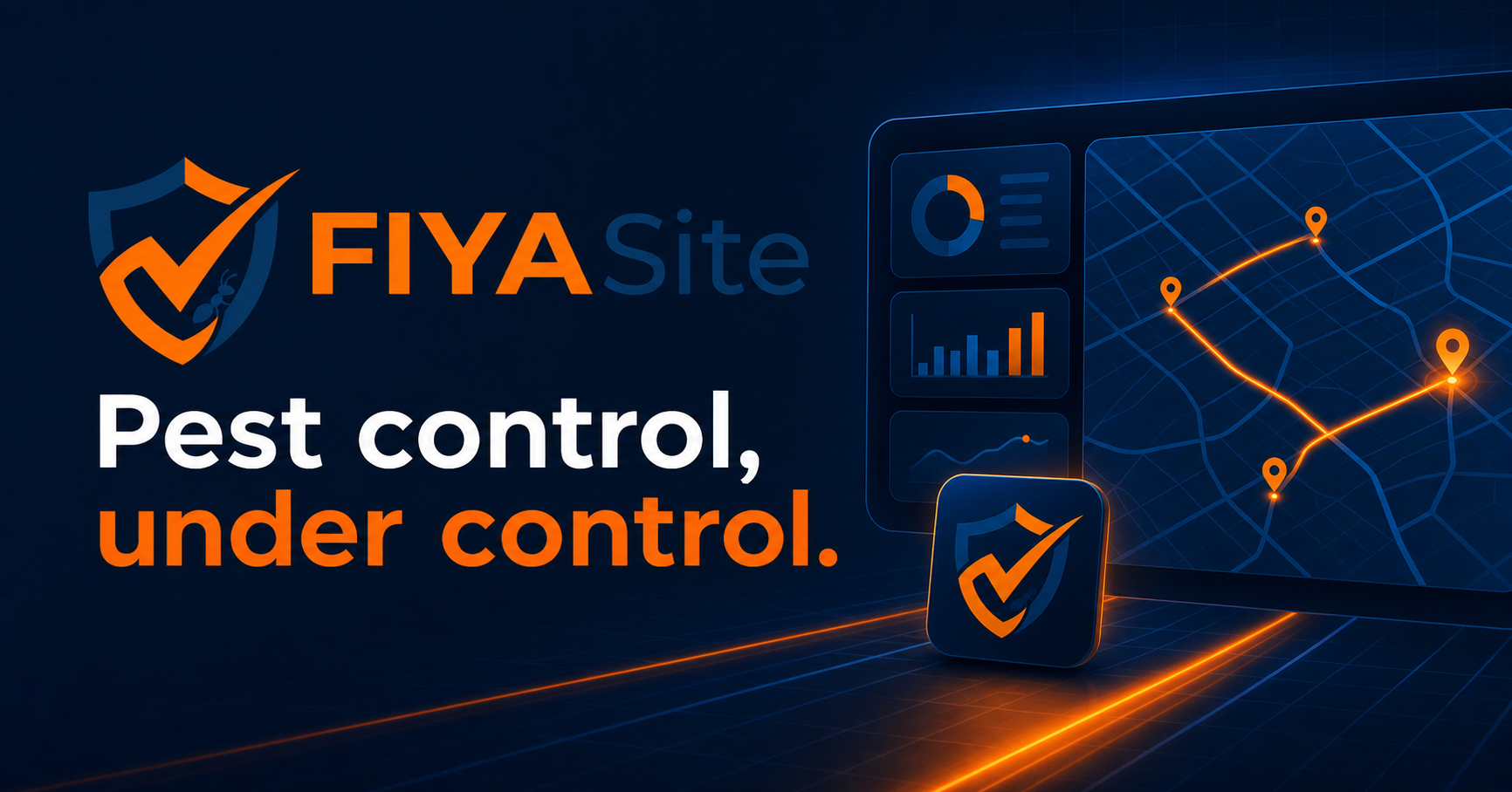 FIYA Site — Pest control, under control. Route intelligence and field operations in one platform.